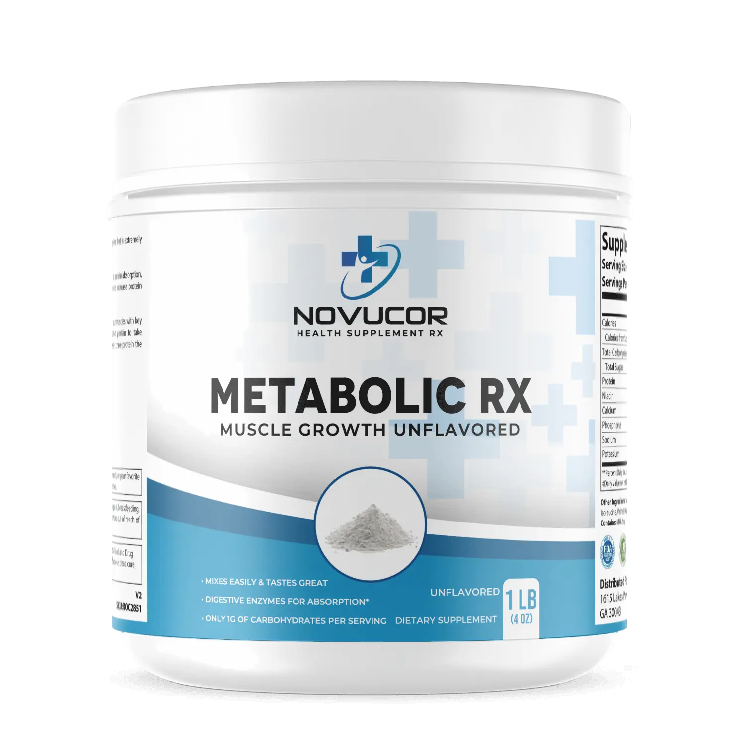 Metabolic RX Muscle Growth Whey Isolate (Unflavored) Healthcare Protein isopure protein clear Fitness Supplement Dietary Edible