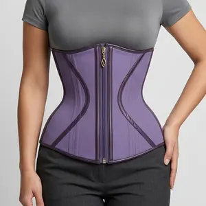 FitnFem Women’s Waist Trainer Corset – Double-Layer Design with Adjustable Belt, Structured Support & Comfortable Fit for Everyday Wear