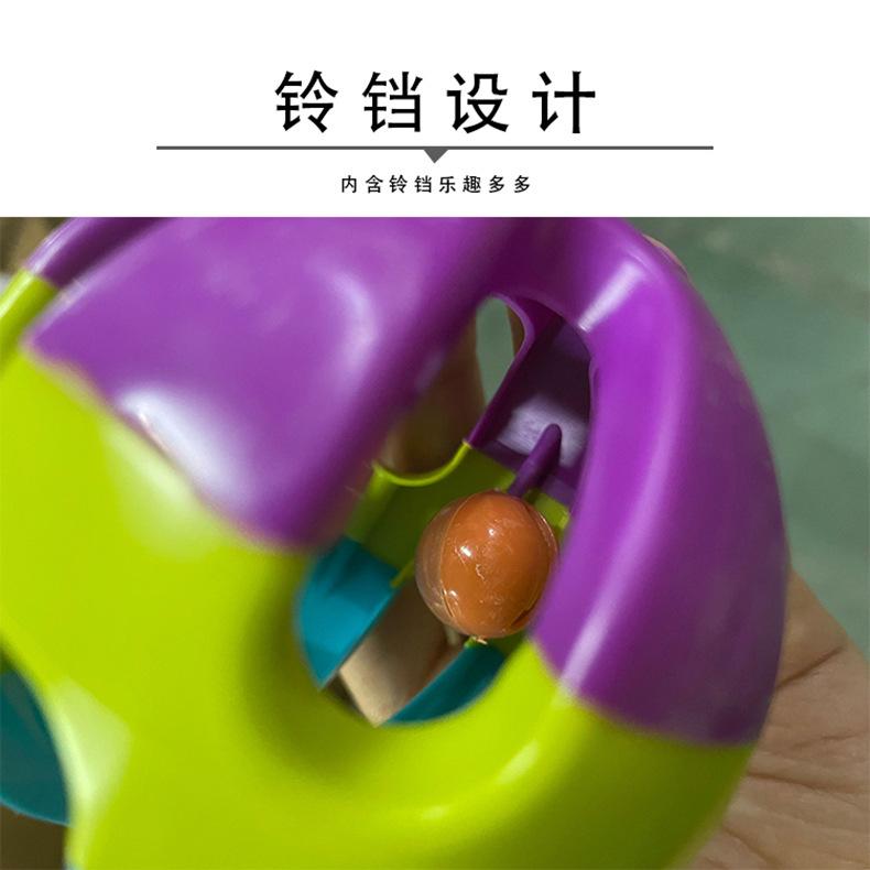 Pet Toys Colorful Bell Ball Hollow Plastic Ball Training Toy for Dogs Cat Dog Bell Ball