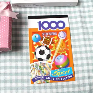 Kids Sports Ball Theme Sticker Collection, 1 Book/1000 Pieces, Value Pack for All Ages, Perfect for Children, Easy to Stick
