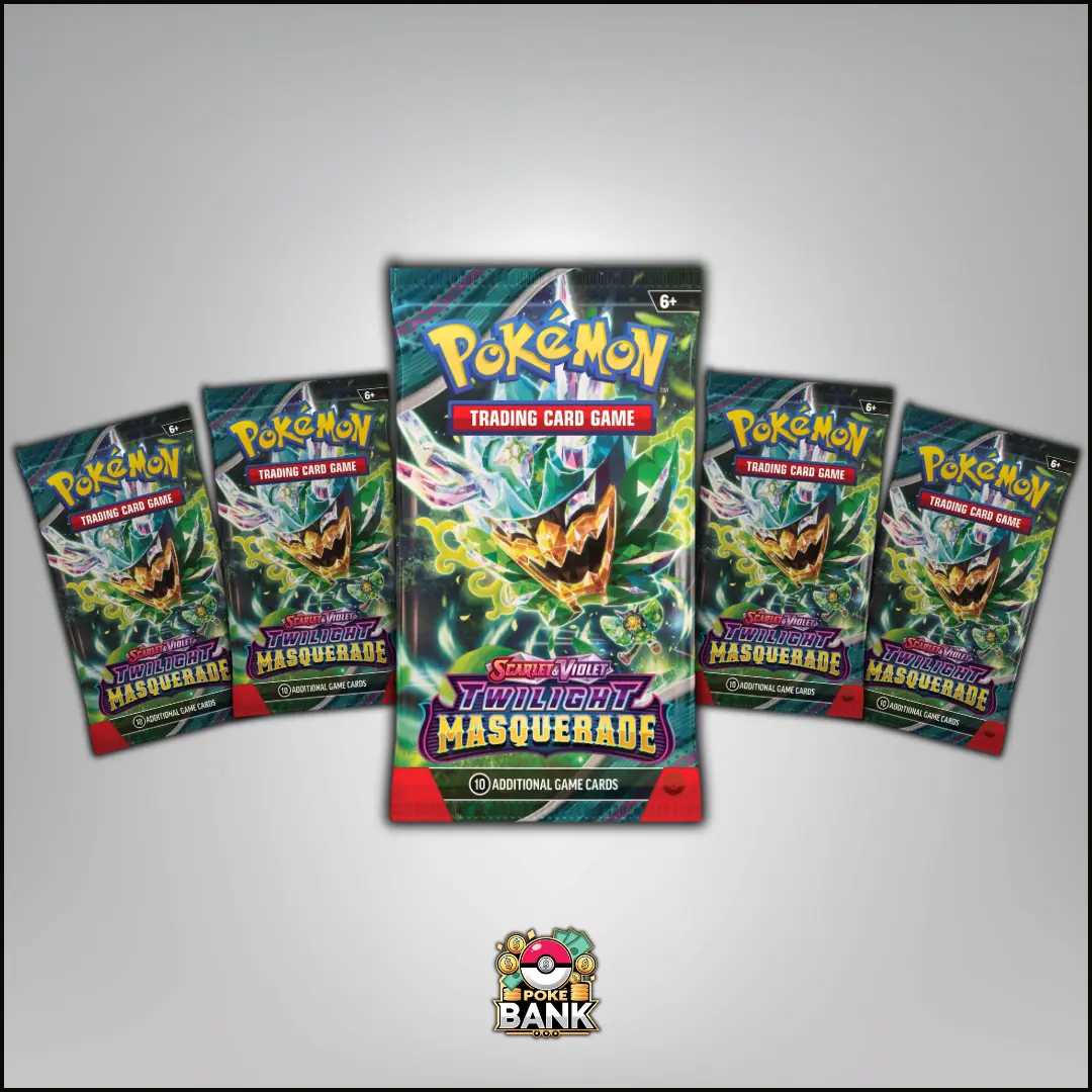Twilight Masquerade - 5 Pokémon Booster Packs - TikTok Shop