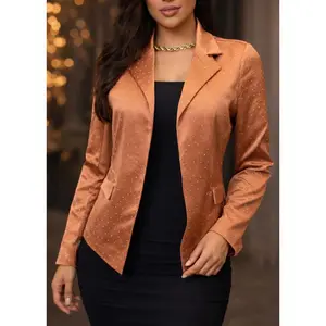 SET YOUR GOALS BROWN BLAZER