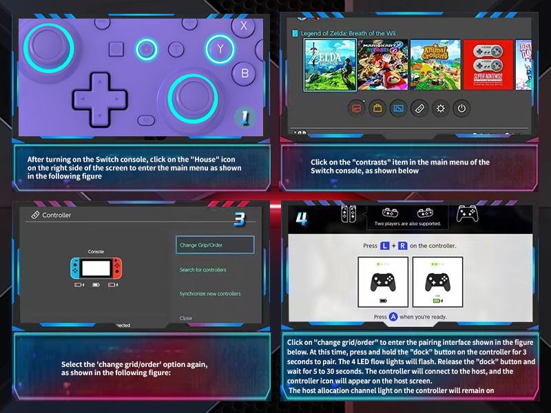 YUYIU Wind Chaser 1 Multi-Platform Wireless Controller for Switch PC Steam with Hall Effect Joystick Dual Vibration Macro Back Buttons 1000Hz Polling 6-Axis Gyro & Turbo