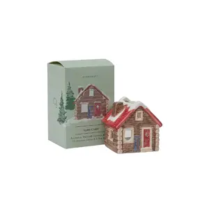 Alpine Chalet Incense & Tea Light Holder Ceramic House