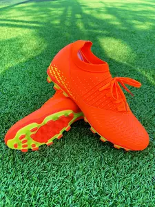 1 Pair Unisex Youth Bright Pro Outdoor Soccer Cleats | Breathable Upper, Cozy Lining, Soft Heel Ankle Protection | Ideal for Training & Competitions