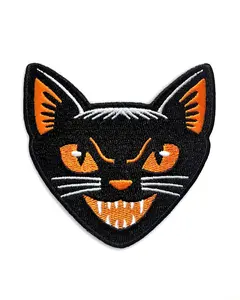 Retro Black Cat Patch