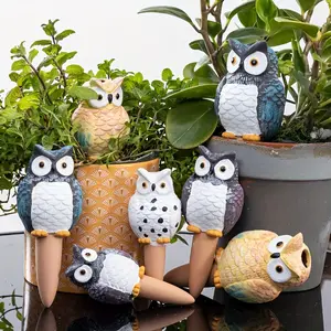 4-piece owl-shaped clay automatic watering nail-garden lawn automatic watering system