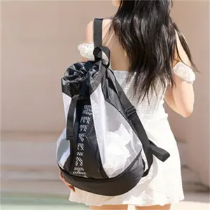 New drawstring basketball outdoor swimming bag beach bag basketball bag sports training fitness bag large capacity swimsuit storage bag