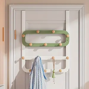 Easy Installation Door Hook - Multifunctional Storage, Suitable for Multiple Items, Powder Coated Metal Surface, Perfect Home Finishing and Decoration
