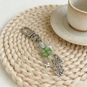 1pc Clover Phone Charm, Lucky Decorative Pendant,  And Bag Accessory, Holiday Gift
