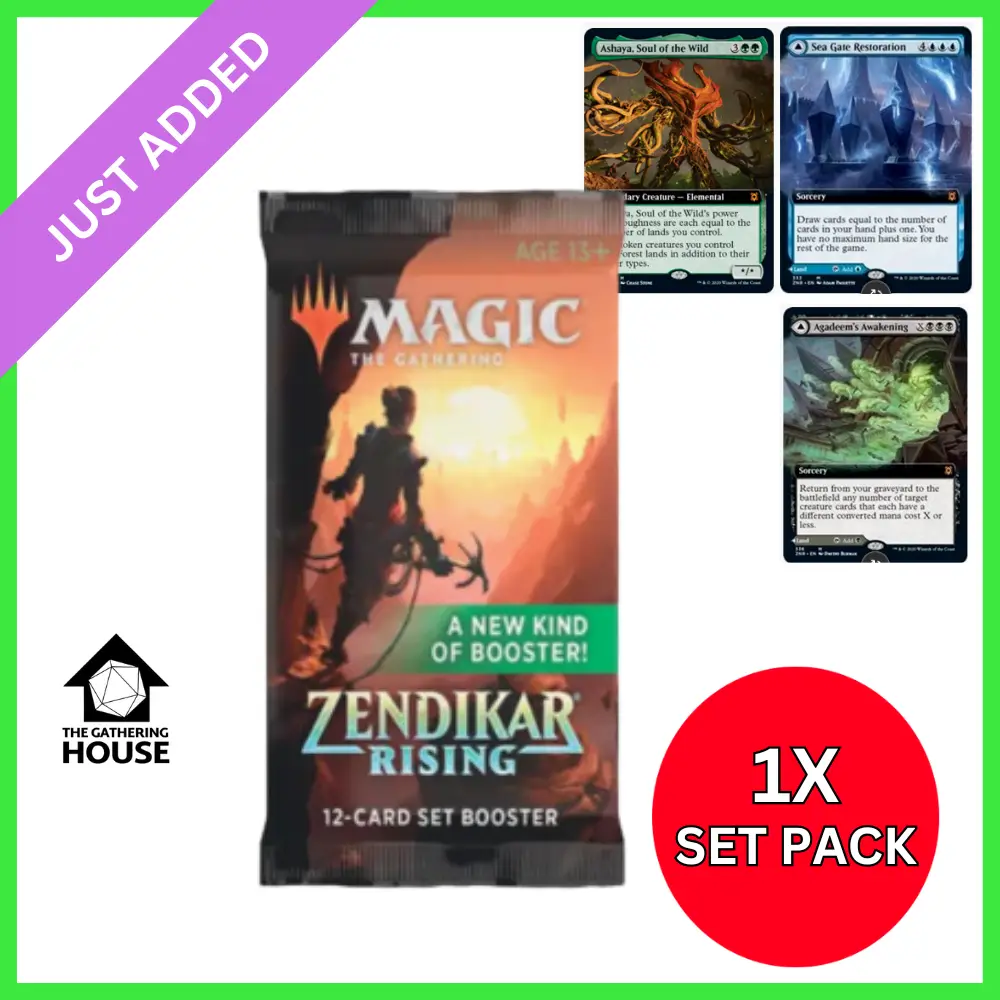 1x or 3x Bundle Zendikar Rising - Set Booster Pack - (ZNR) MTG - Magic the Gathering