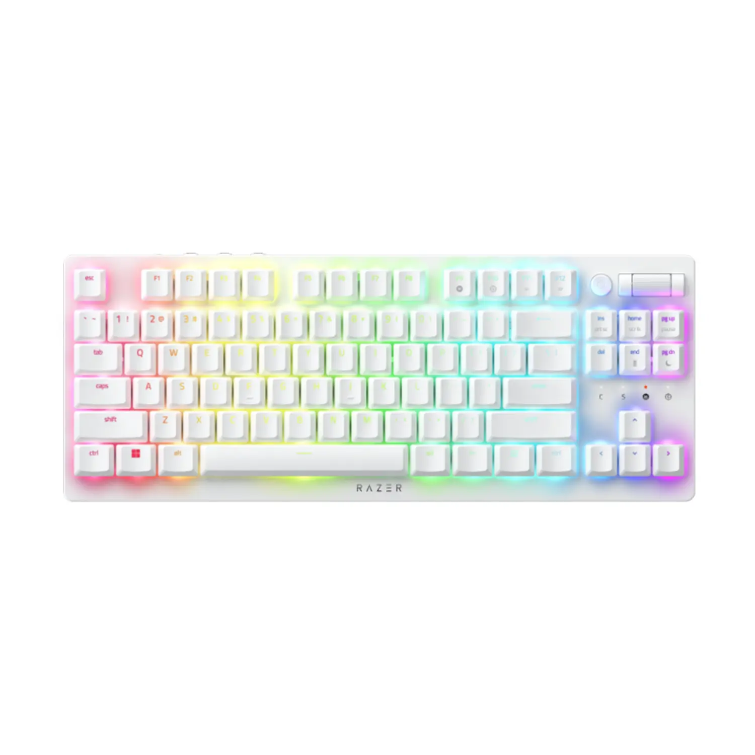 Razer DeathStalker V2 Pro Tenkeyless Low Profile Optical Wireless Gaming Keyboard, Wireless Keyboard for Gaming (White)