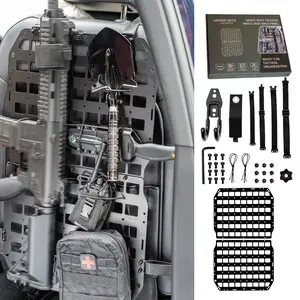 HEMSKDAYS Metal Molle Panel for Vehicles & Trucks – Premium 2mm Aluminum Alloy Organizer Compatible with Molle/PALS Gear, Built for Durability