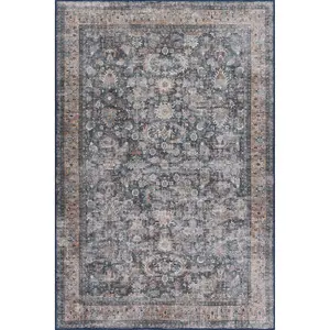 Carmela Medallion Machine Washable Area Rug