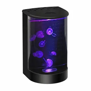 Professional Half-Moon Desktop Jellyfish Tank | Aesthetic Mini Aquarium & Relaxing Room Decor for Moon Jellyfish
