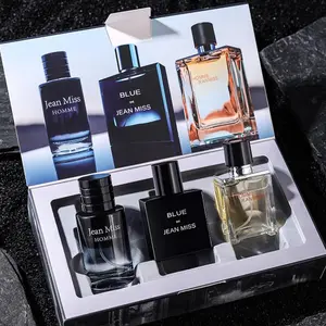 Fashion Perfume Set for Men, 3 Counts/box Long Lasting Fragrance for Gifts, Natural Refreshing Perfume for Daily Use