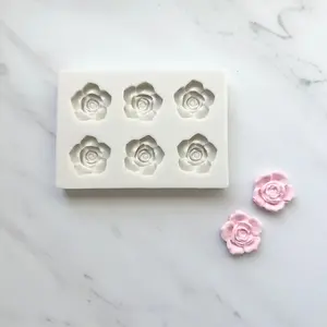 6 PIECE OPEN ROSE MOLD