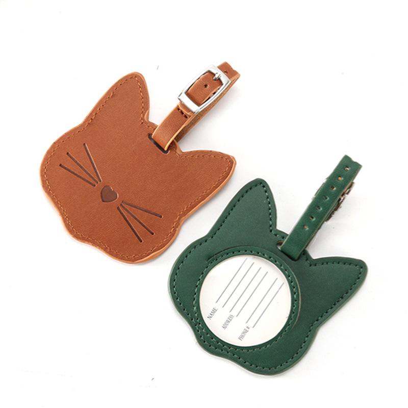 Creative Leather Luggage Tags Suitcase Hangtags