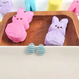 Spiffy & Splendid Easter Egg Studs - Pastel Blue Glitter