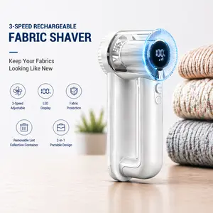 Rechargeable Fabric Shaver | 3-Speed Lint Remover for Clothes & Furniture | Eliminates Fuzz & Pilling | Electric Lint Shaver with LED Display & Type-C Fast Charging Port