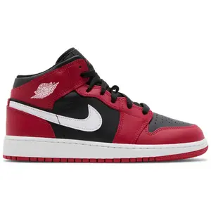 Nike Air Jordan 1 Mid Gym Red Black White DQ8423-061 Youth Fashion Shoes New