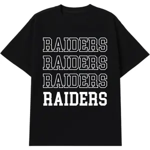 Oversized Raiders Graphic Tee  Men – Vintage College Style Streetwear Shirt  Game Day & Fall Outfits forWuujh shop