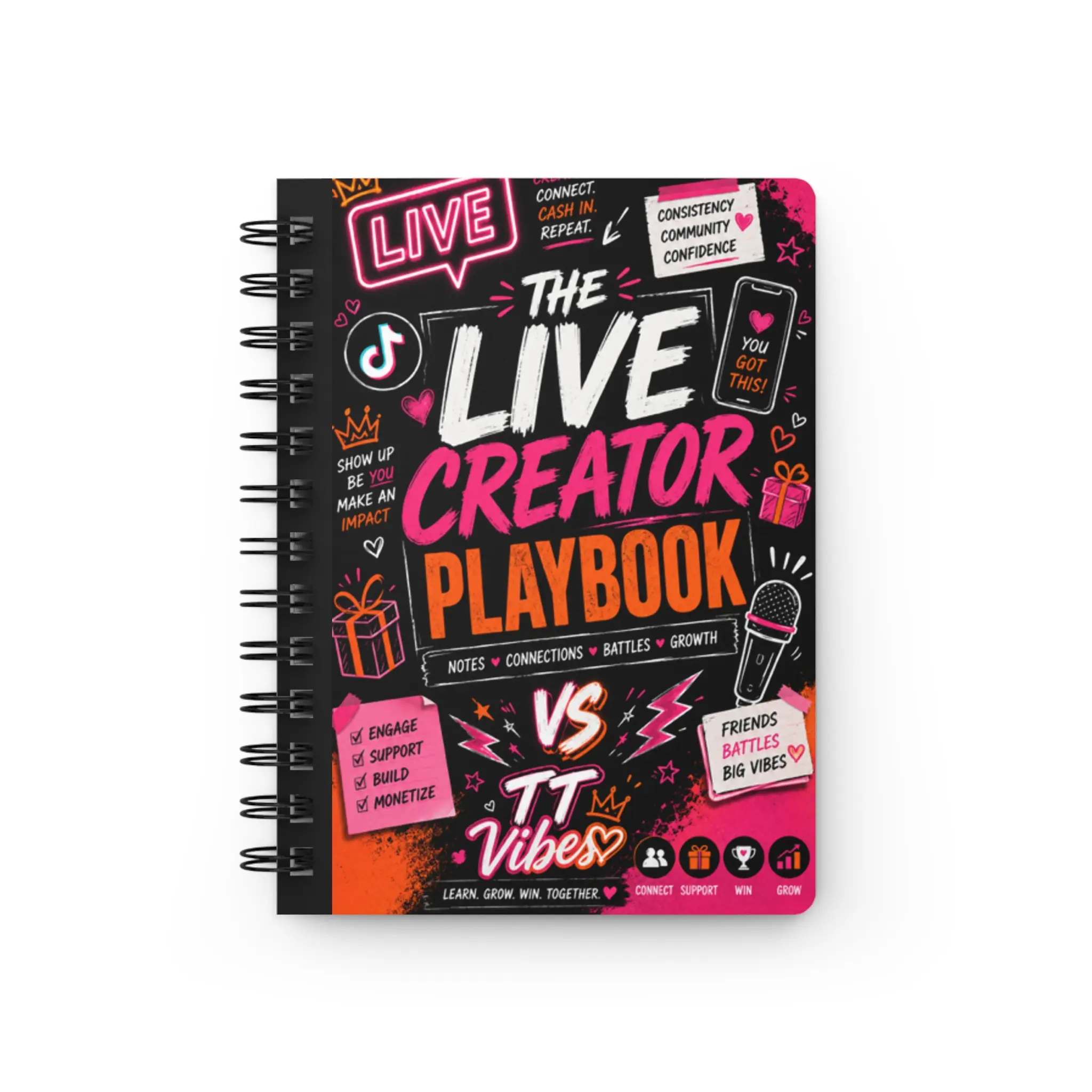 Live Creator Playbook Spiral Notebook Live Creator Playbook Spiral Notebook