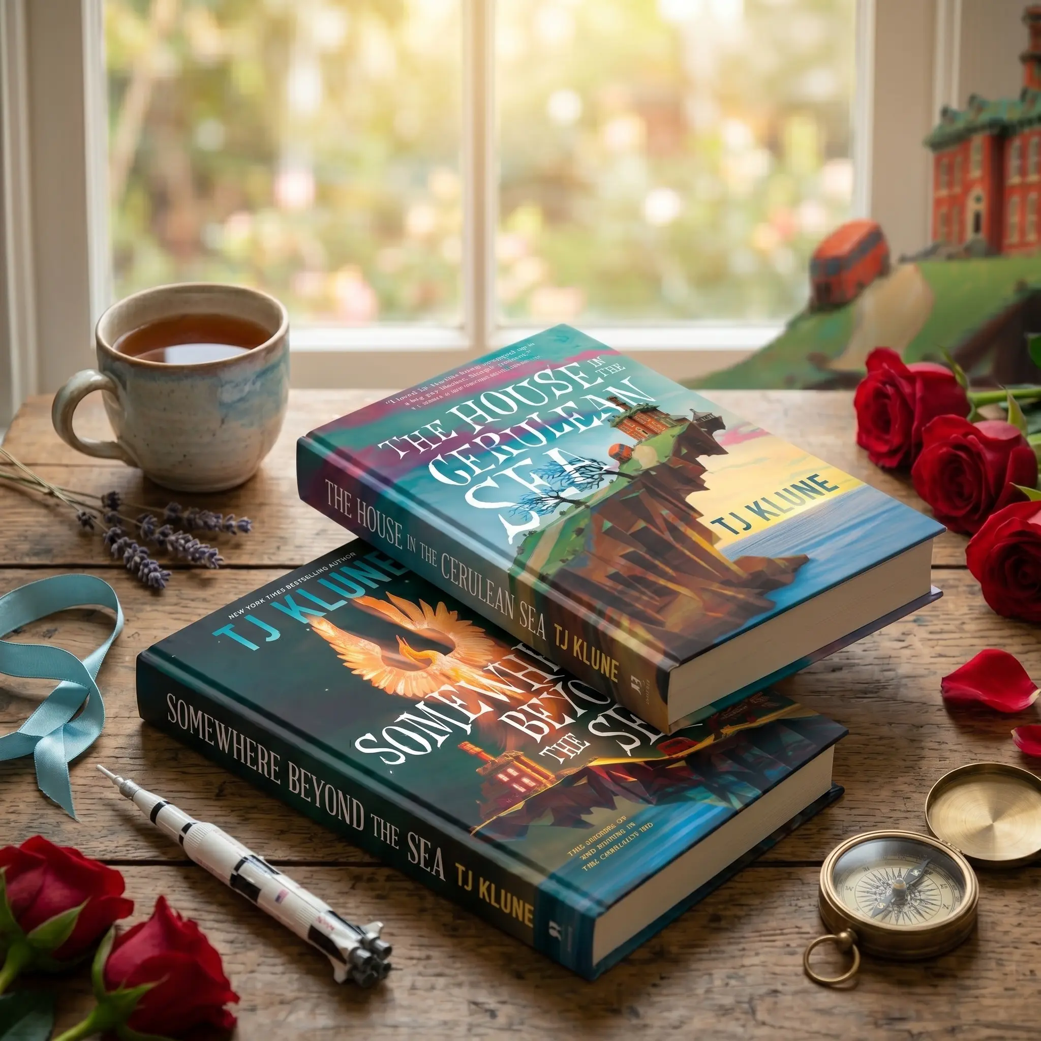 (Combo 2) TJ Klune 2-Book Bundle | The House in the Cerulean Sea & Somewhere Beyond the Sea | English Book Set