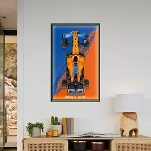 【Car Not Included】Display Wallboard for 42141 Technic McLaren Formula 1  Race Car with LED Light, Compatible with Car Display, Gift Ideas for  Car Wall Mount Lover, Only Frame