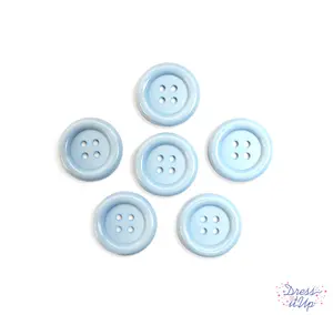Big Button Light Blue 33mm 4 Hole Buttons