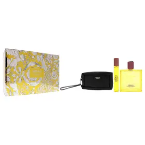 Versace Eros Energy 3Pcs Gift Set ( 3.4oz EDP Spray + 0.33oz Edp Spray (Mini) + Trousse ) for MEN