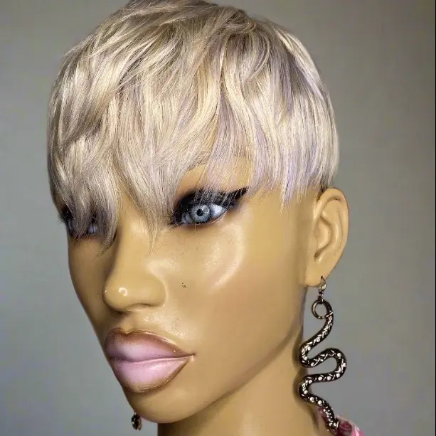 HANA Quick Weave Topper - 8x8 #613 (toned) made with 100% Human Hair for Hair Loss Thinning or Styling - Secure Adhesive Glue & Breathable Stretchy Cap - Easy Install and Remove