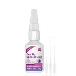 30ml Quick-Drying Pool Cue Tip Glue Strong Bonding Billiard Cue Tip Repair Glue for Pool Cue Accessories No Tip Clamp Needed
