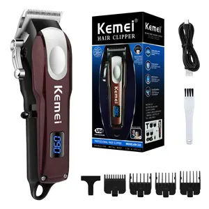 Kemei Electric Hair Clipper for Men, Cordless Rechargeable Clippers, Wireless USB Rechargeable, High Power Lithium Battery, Ideal Gift, Home Use Km-233