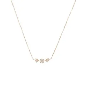 ANZIE Aztec North Star Micro Bar Necklace
