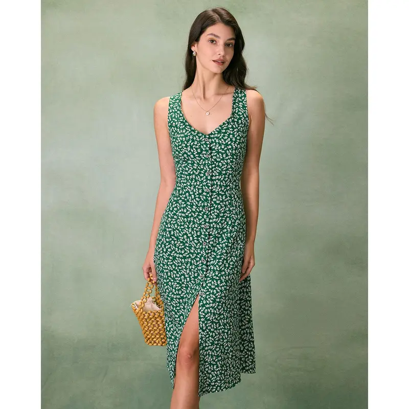 New look midi dress green - TikTok Shop