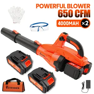 20V Cordless Leaf Blower, 4.0Ah Battery & Charger Included, Lightweight for Yard, Garden & Driveway Cleaning