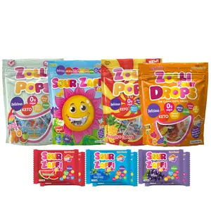 Zolli Candy Road Trip Ready - Lollipops, Drops, and Taffy - Zero Sugar, Allergy Friendly, No Artificial Dyes