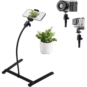 Photo Copy Pico Projector Stand Overhead Tripod Video Stand Phone Mount Flexible Tabletop Stand for Live Streaming Video Recording Vlog YouTube Teaching Cooking Crafting Demo Drawing Recording