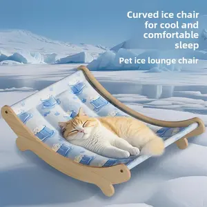 Pet Cooling Mat Summer Recliner for Dogs Cats Pet Bed Sleeping Hammock Nest Sofa Cradle Cooling Gadget for Pet Toys Lovers