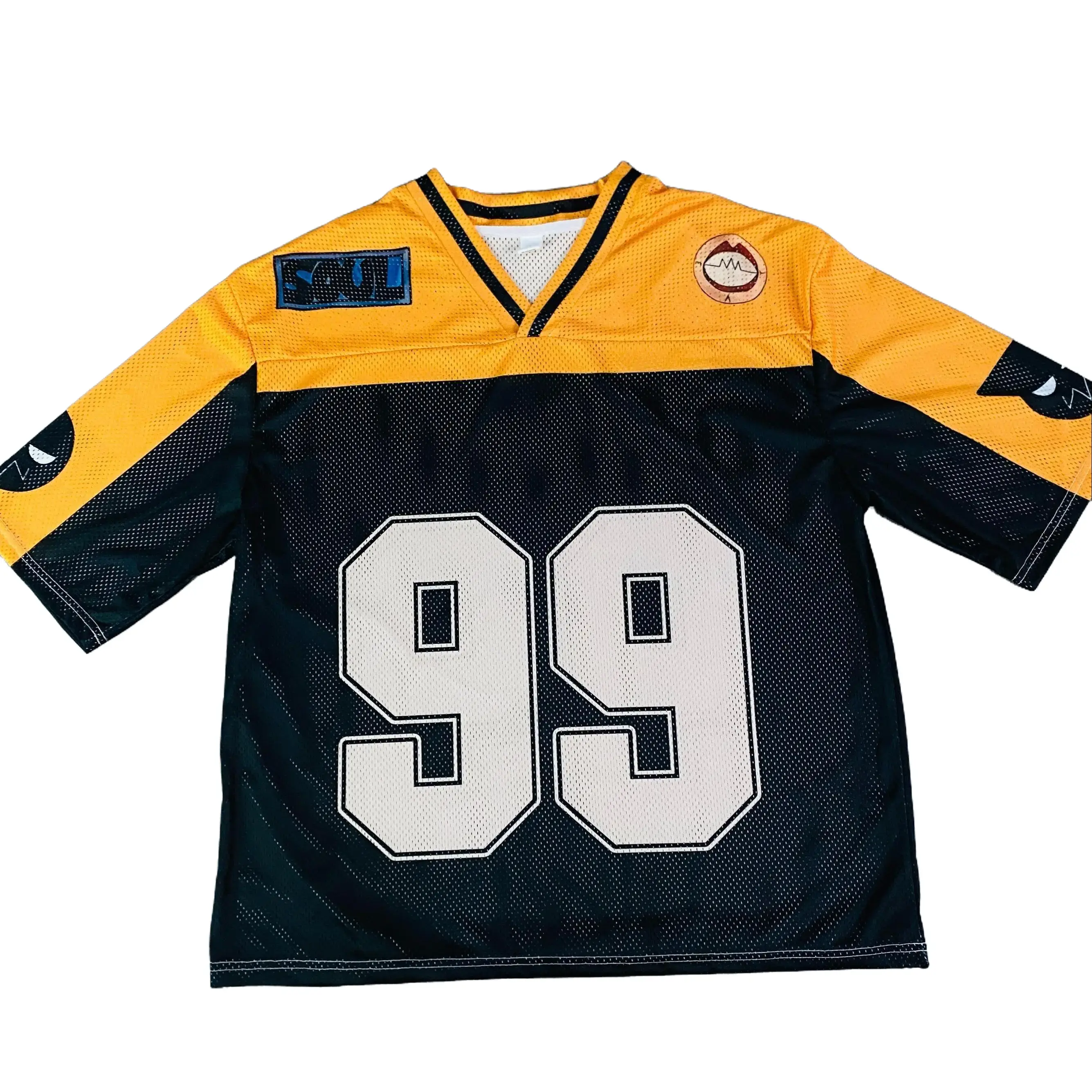 Men's Sound Soul Eater Lightweight Mesh Soccer Jersey - Football Sports Top, Summer Pump Cover Graphic Tee, Anime Manga Cosplay Shirt, Lightweight Jersey, Soccer Jerseys