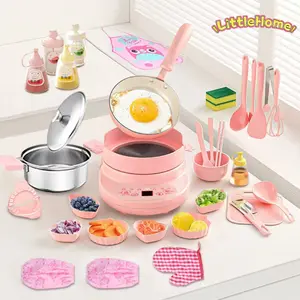 Popular Simulation Kitchen Utensils,Simulation Kitchen Toy Set with Real Cooking Tools, Birthday Gift for Boys and Girls