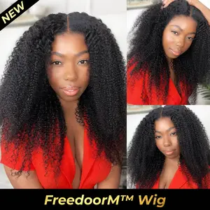 【New Design】OQ HAIR 9x6 HD Skin Lace Wear and Go Glueless Wigs Afro Curly FreedoorM Wig Human Hair Pre Everything With Natural Hairline