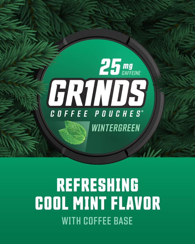 Grinds Coffee Pouches - Wintergreen (Pack of 3)