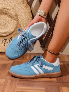 .Women's Multicolor Fashion Sport Shoes, Casual Low-Top Comfortable Non-Slip Flat Sole, Ideal for Daily Walking, All Seasons