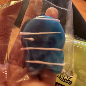 Swedish, But Sweeter! HARD CANDY COATED Swedish Gummies - DIZZY SKULL W/ BLUE RASPBERRY COATING, STRAWBERRY/POMEGRANATE OVAL WITH STRAWBERRY CANDY COATING, TUTTI FRUTTI ROMB WITH LEMON CANDY COATING, BANANA CARAMEL OVAL WITH BANANA CANDY COATING Bonbon Bi