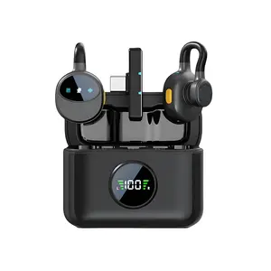 Wireless Mini Lapel Microphone for Live Streaming, Noise Reduction Recording Device, Compatible with Mobile Phones, Hidden Clip-On Mic