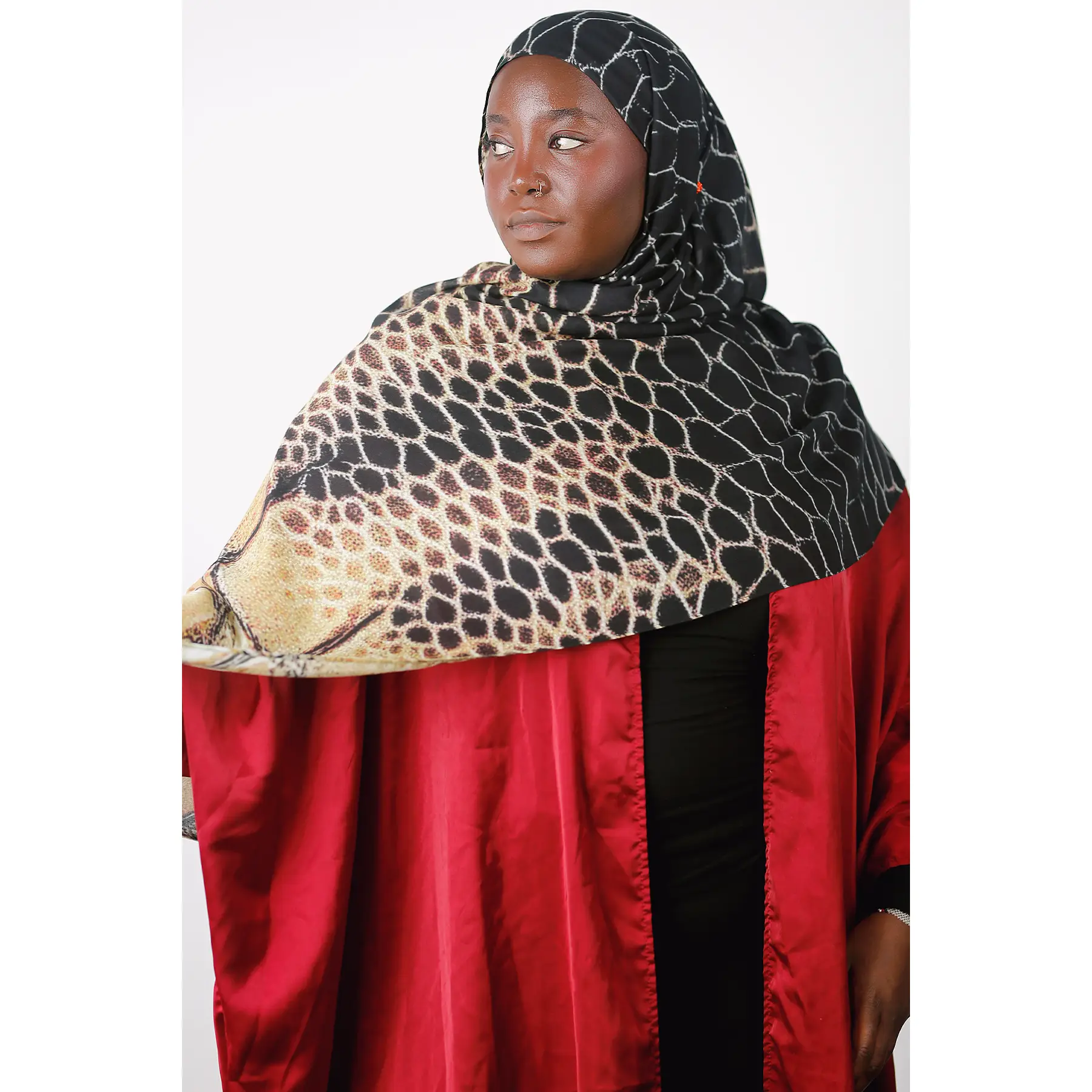 Sandy Viper Print Modal Hijab