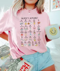Nurse Shirt, Funny Nurse Alphabet T-shirt, Nurse ABCs Shirt, Registered Nurse Tee, Slang Terminologies Nursing Appreciation Gift
