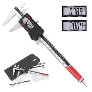Digital Caliper Measuring Tool, Micrometer Caliper,Stainless Steel Vernier Caliper with Large LCD Screen,Easy , 6 inch,Inch and Millimeter Conversion